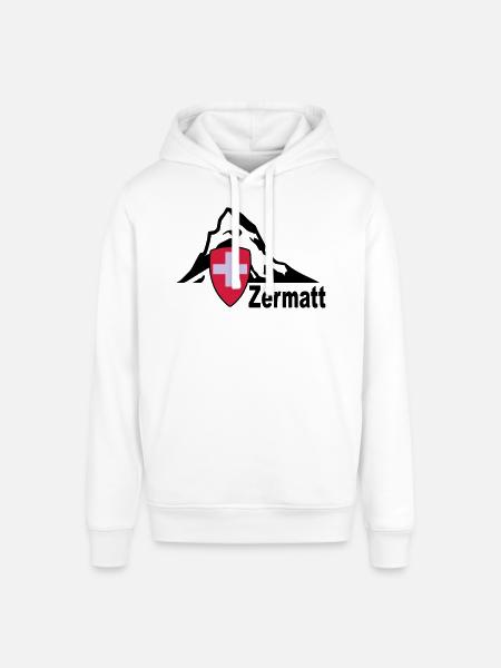 zermatt - Stanley/Stella SOUNDER Unisex Hoodie - white
