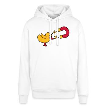 Chick Magnet Womanizer Logo - Sweat à capuche SOUNDER Stanley/Stella Unisexe - blanc - Devant - Alina (178cm) & Michal (187cm)