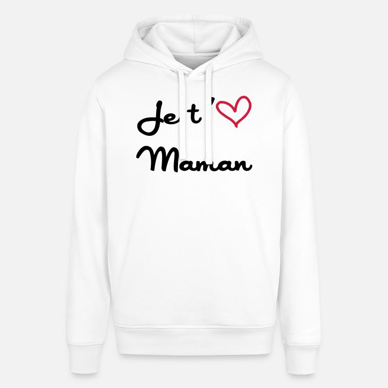 Je t'aime Maman - Sweat à capuche SOUNDER Stanley/Stella Unisexe - blanc