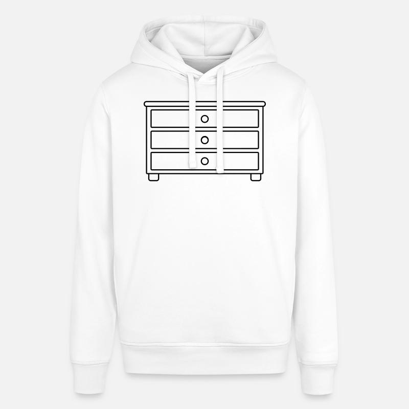 Tiroirs de meubles Commode Design - Sweat à capuche SOUNDER Stanley/Stella Unisexe - blanc