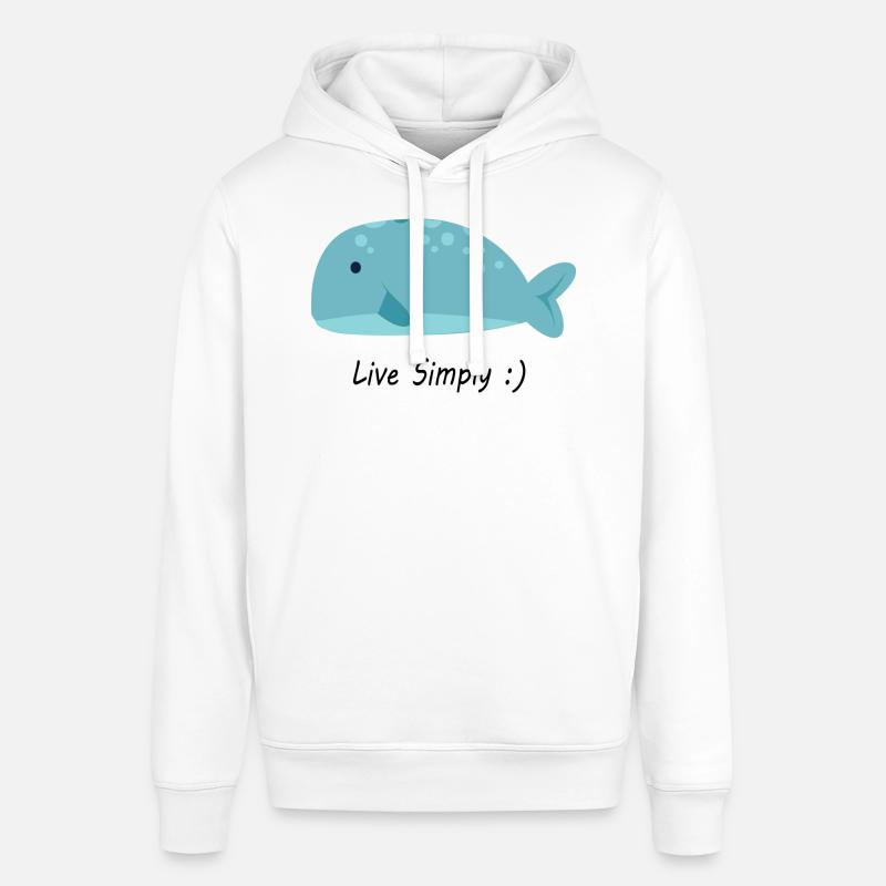 Vivez simplement - Sweat à capuche SOUNDER Stanley/Stella Unisexe - blanc
