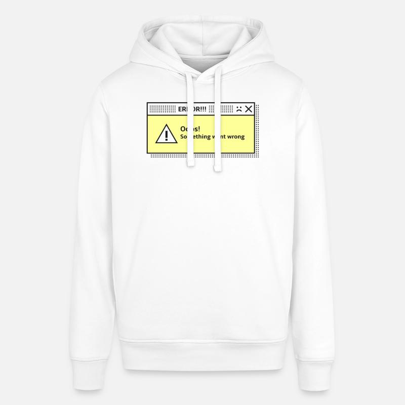 Warnmeldung Systemdialog Fehler Computer - Stanley/Stella Unisex Hoodie SOUNDER - Weiß