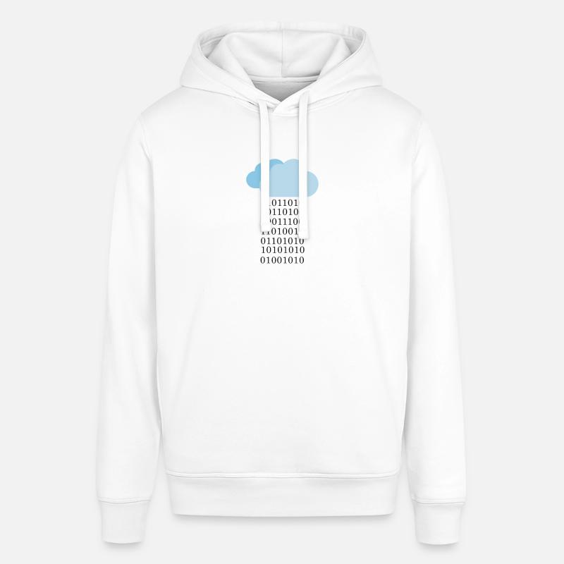 Cloud computing - Binary cloud - Stanley/Stella SOUNDER Unisex Hoodie - white