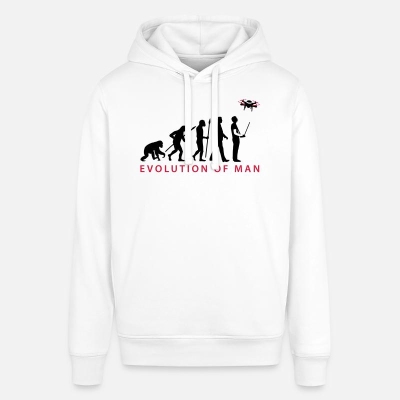 Evolution Modellflieger Drohne 4 Propeller - Stanley/Stella Unisex Hoodie SOUNDER - Weiß