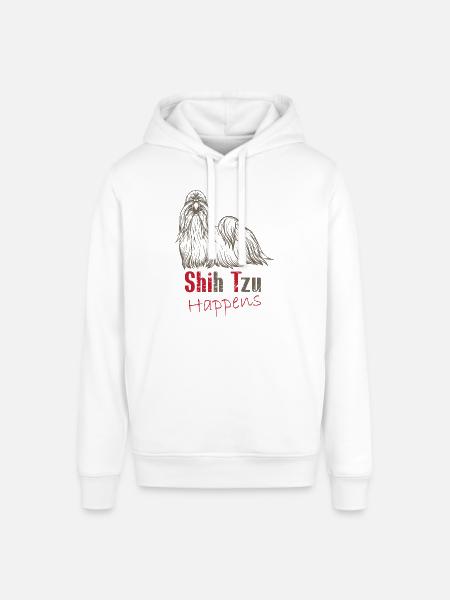 Shit happens - Stanley/Stella SOUNDER Unisex Hoodie - white