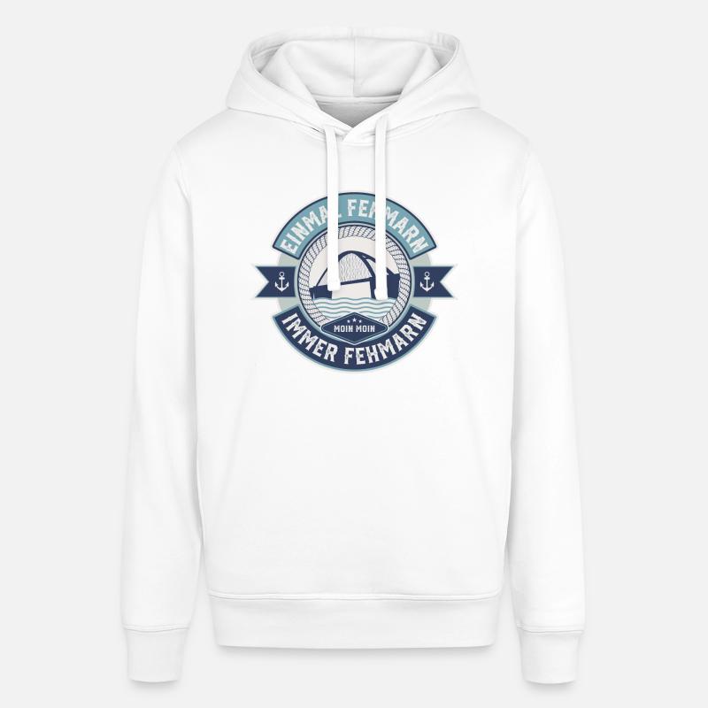 Fehmarn - Einmal Fehmarn Immer Fehmarn - Stanley/Stella Unisex Hoodie SOUNDER - Weiß