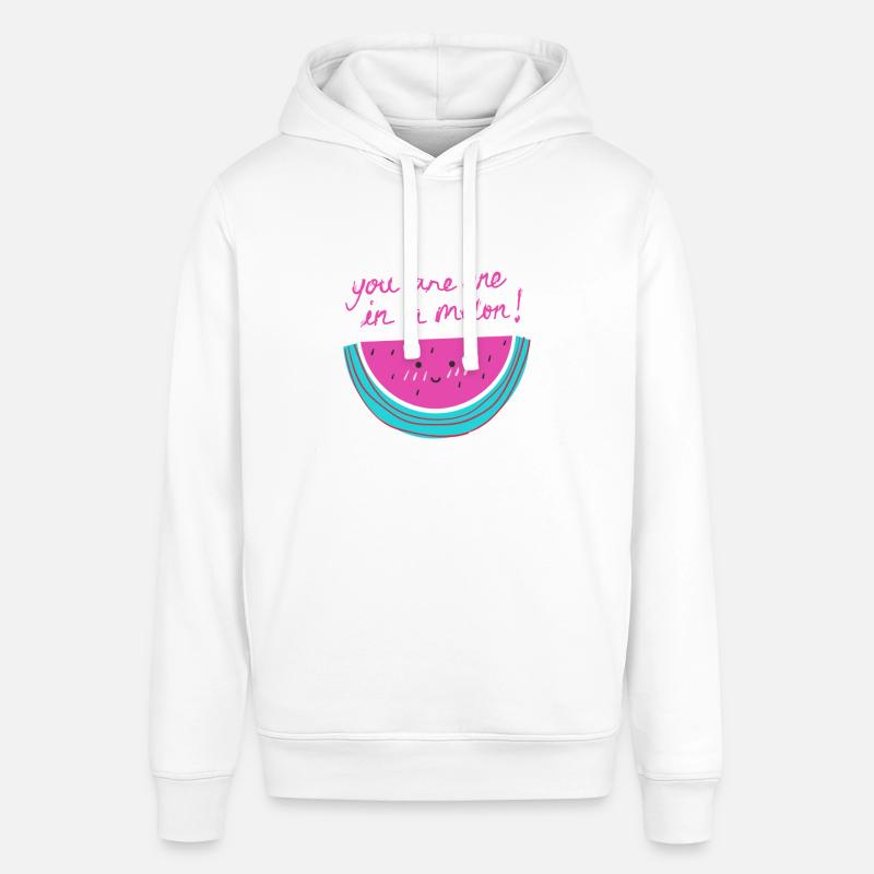 Pastèque avec phrase - Sweat à capuche SOUNDER Stanley/Stella Unisexe - blanc