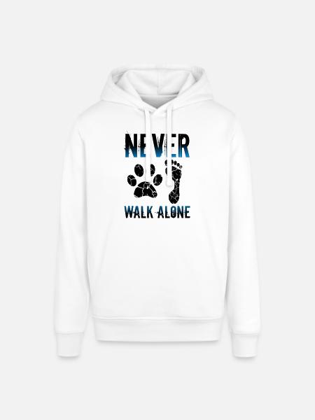 Never walk alone - Stanley/Stella SOUNDER Unisex Hoodie - white