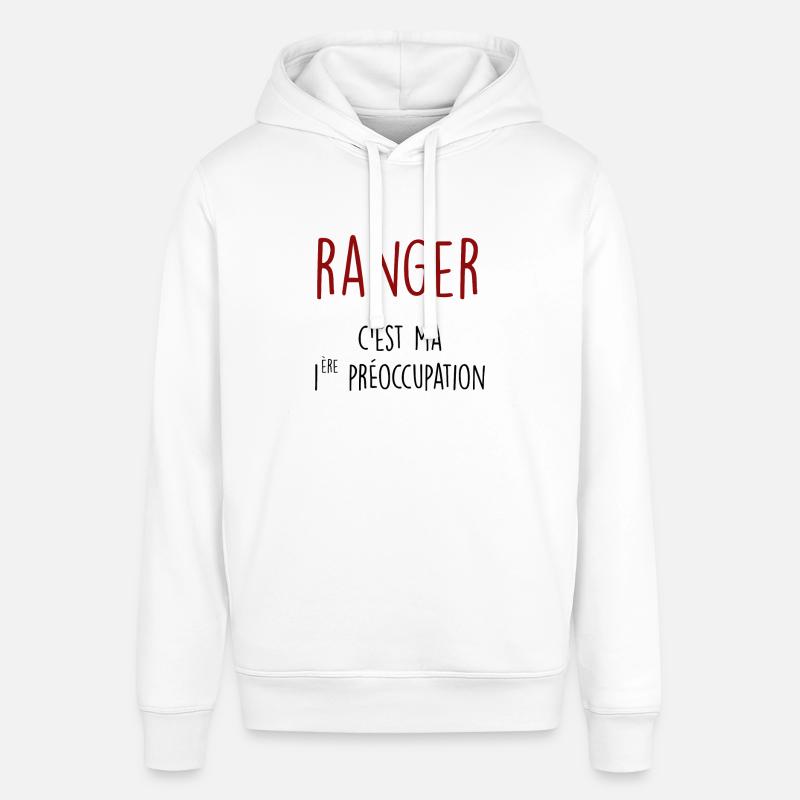 ranger c'est ma 1ère préoccupation - Sweat à capuche SOUNDER Stanley/Stella Unisexe - blanc