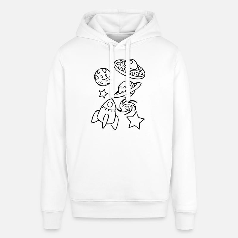 Conception de l'espace - Sweat à capuche SOUNDER Stanley/Stella Unisexe - blanc