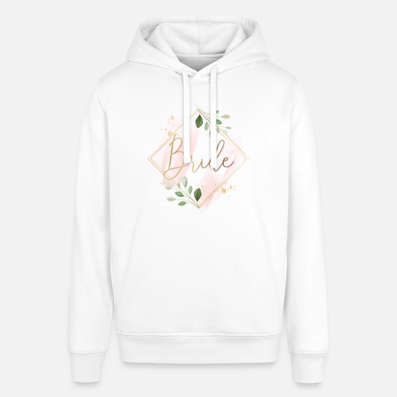 Eucalyptus rose - Bride - Sweat à capuche SOUNDER Stanley/Stella Unisexe - blanc