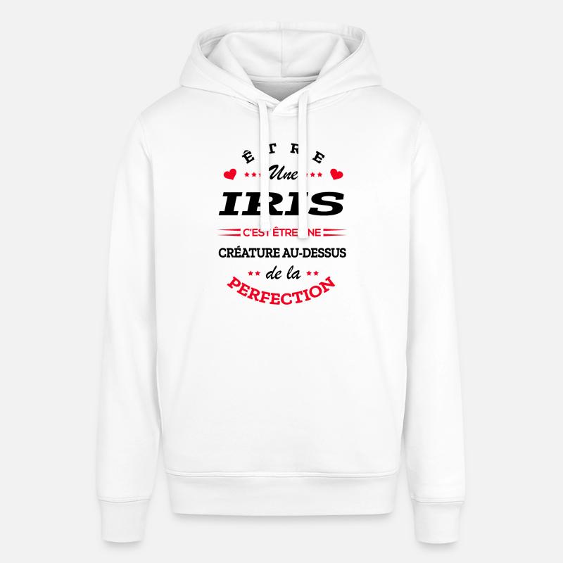 IRIS PARFAITE - NOM IRIS - Sweat à capuche SOUNDER Stanley/Stella Unisexe - blanc