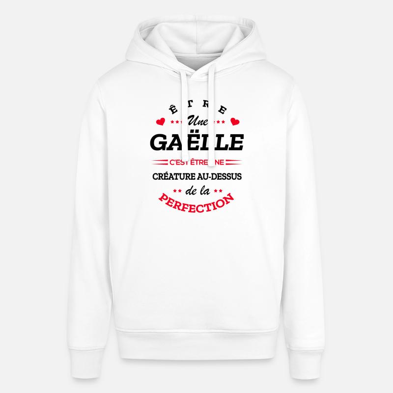 GAËLLE PARFAITE - NOM GAËLLE - Sweat à capuche SOUNDER Stanley/Stella Unisexe - blanc