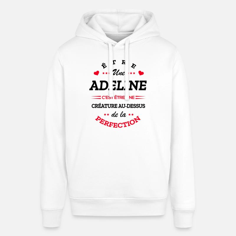 ADELINE PARFAITE - NOM ADELINE - Sweat à capuche SOUNDER Stanley/Stella Unisexe - blanc