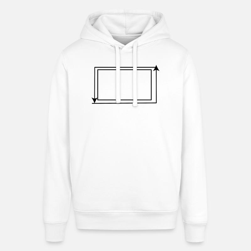 Flèches Forme rectangulaire Arrière-plan - Sweat à capuche SOUNDER Stanley/Stella Unisexe - blanc