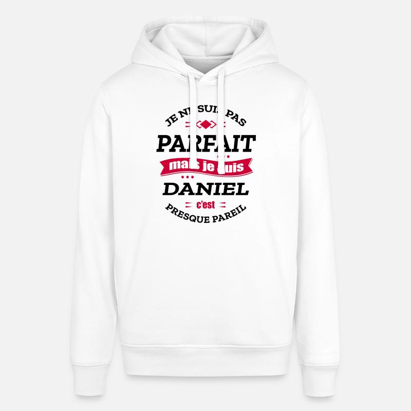 DANIEL PARFAIT - PRENOM DANIEL - Sweat à capuche SOUNDER Stanley/Stella Unisexe - blanc