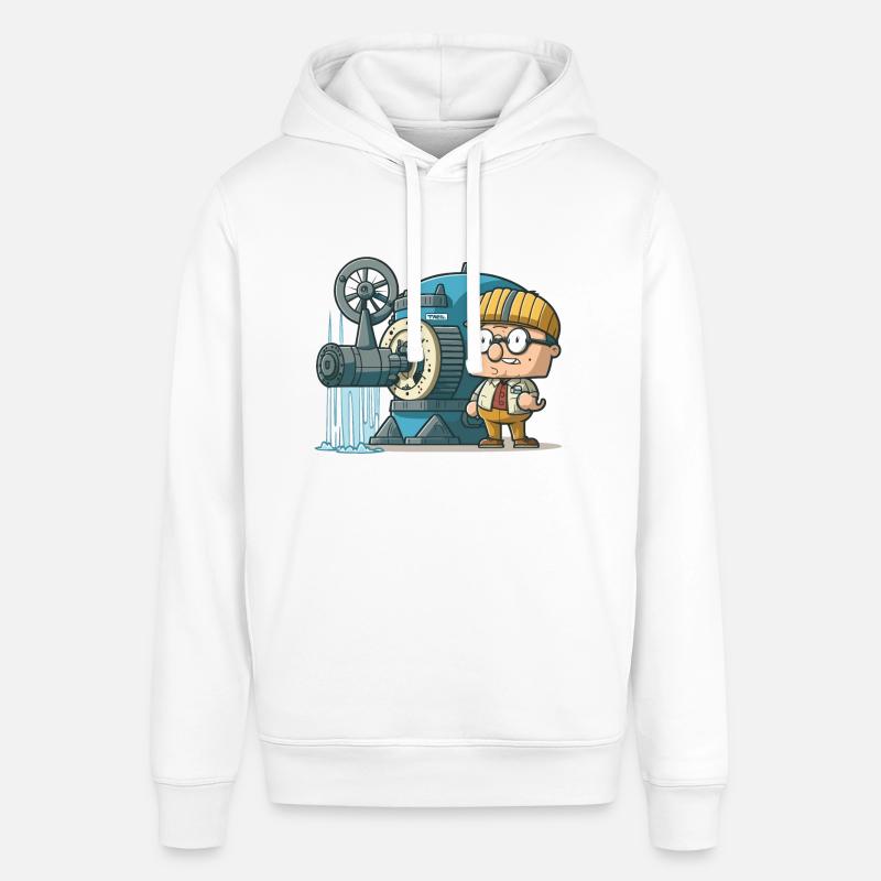 Puissance éolienne : énergie éolienne - Sweat à capuche SOUNDER Stanley/Stella Unisexe - blanc