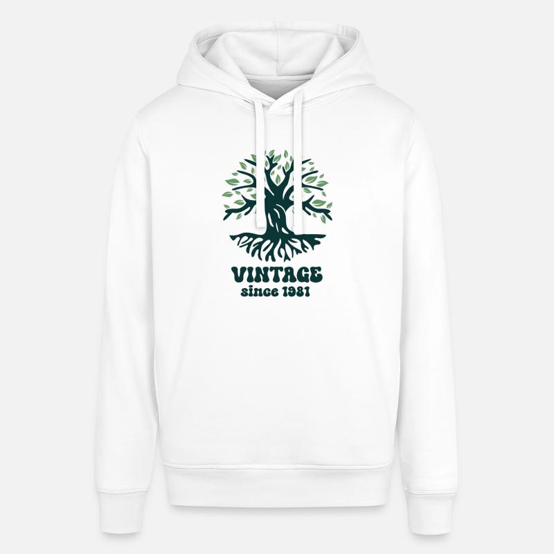 Millésime 1981 - Sweat à capuche SOUNDER Stanley/Stella Unisexe - blanc