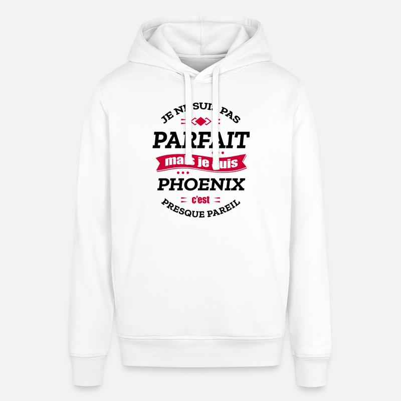 PHOENIX PARFAIT - PRENOM PHOENIX - Sweat à capuche SOUNDER Stanley/Stella Unisexe - blanc