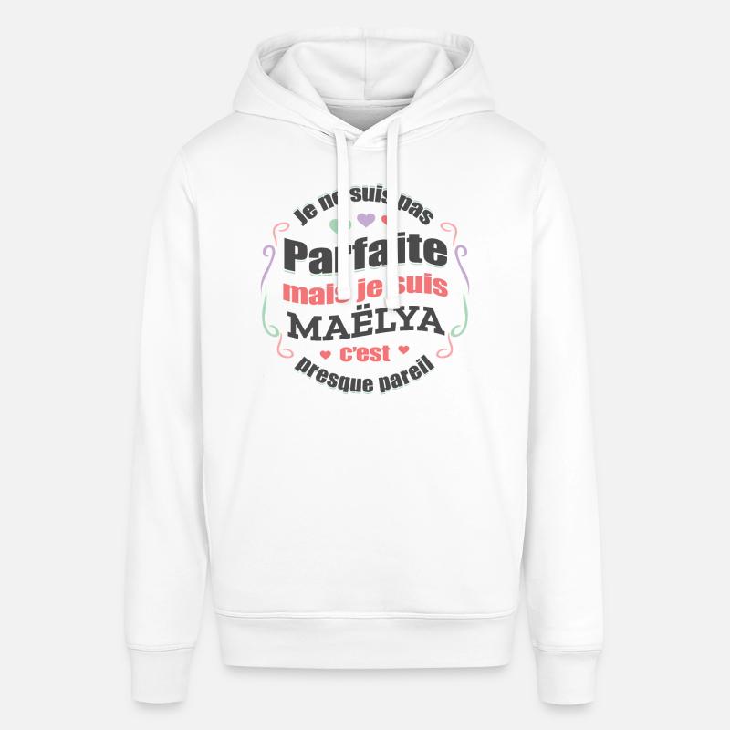 MAËLYA PARFAITE - PRENOM MAËLYA - Sweat à capuche SOUNDER Stanley/Stella Unisexe - blanc