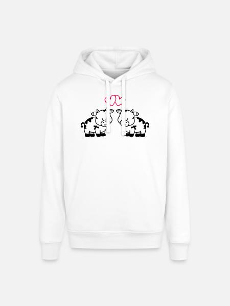 cows in love - Stanley/Stella Unisex Hoodie SOUNDER - Weiß