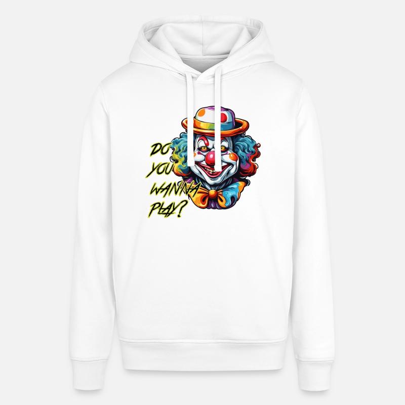 Clown / Cirque / Carnaval / Carnaval / Ludique - Sweat à capuche SOUNDER Stanley/Stella Unisexe - blanc