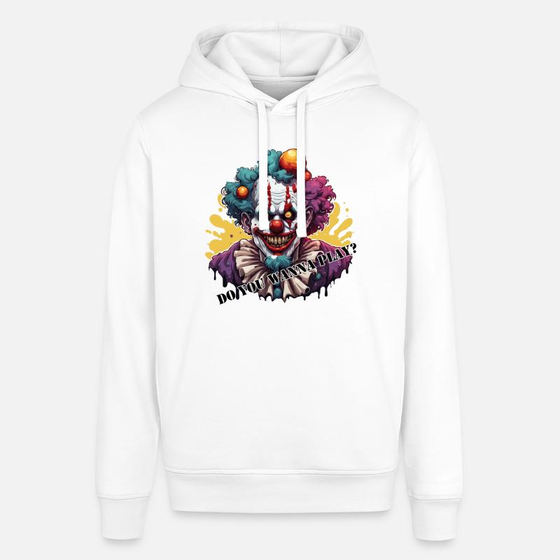 Clown / Cirque / Carnaval / Carnaval / Ludique - Sweat à capuche SOUNDER Stanley/Stella Unisexe - blanc