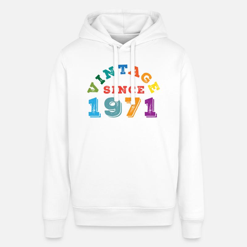 Millésime 1971 - Sweat à capuche SOUNDER Stanley/Stella Unisexe - blanc