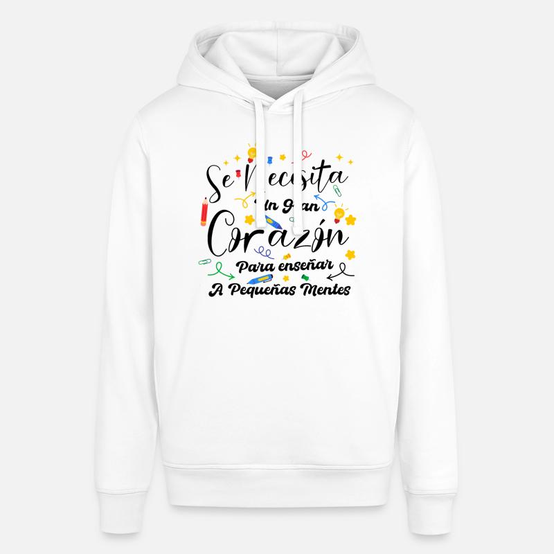 Drôle de cadeau d’enseignant enseignant - Sweat à capuche SOUNDER Stanley/Stella Unisexe - blanc
