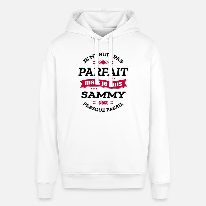 SAMMY PARFAIT - PRENOM SAMMY - Sweat à capuche SOUNDER Stanley/Stella Unisexe - blanc