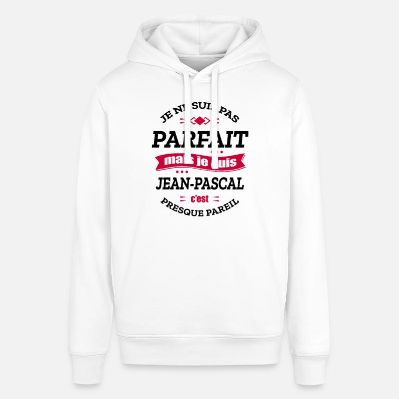 JEAN-PASCAL PARFAIT - PRENOM JEAN-PASCAL - Sweat à capuche SOUNDER Stanley/Stella Unisexe - blanc