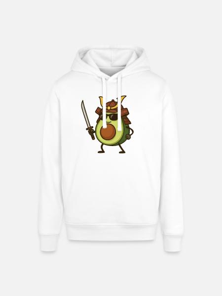 Avocado Samurai - Stanley/Stella SOUNDER Unisex Hoodie - white