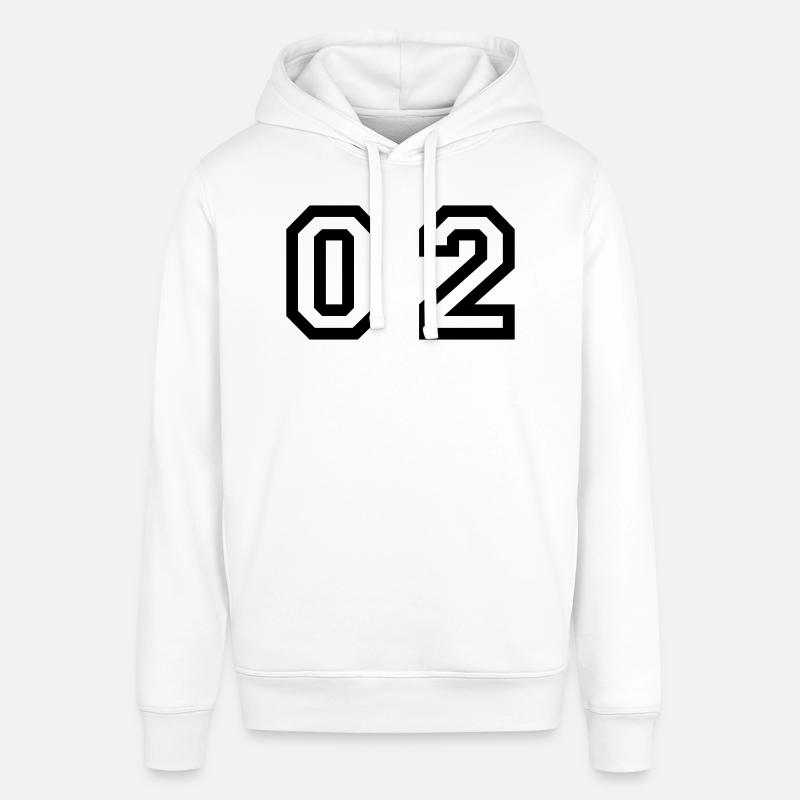 nombre - 02 - zéro deux - Sweat à capuche SOUNDER Stanley/Stella Unisexe - blanc