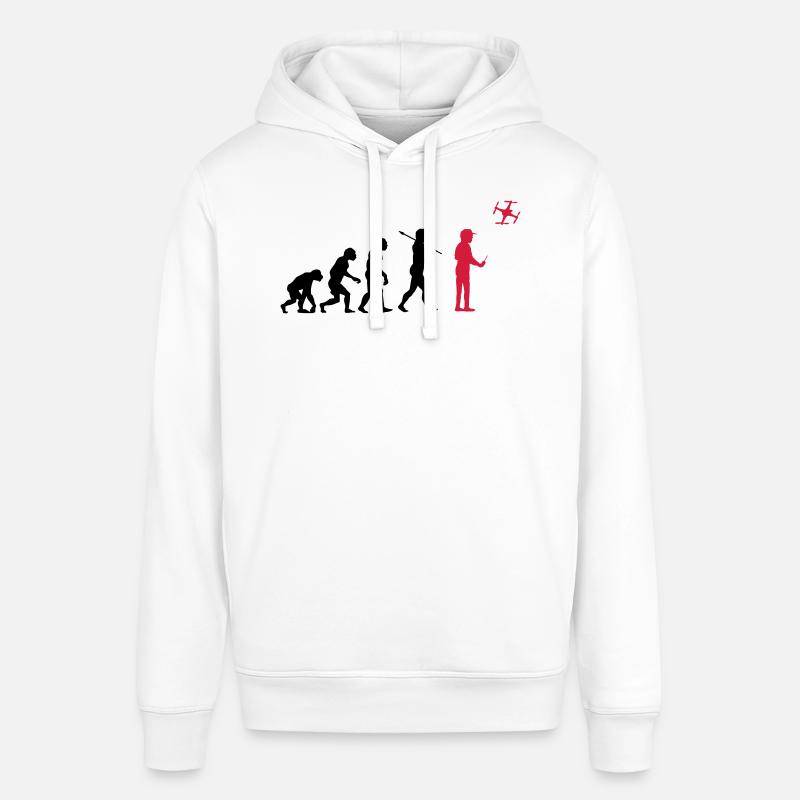 The drone evolution - Sweat à capuche SOUNDER Stanley/Stella Unisexe - blanc
