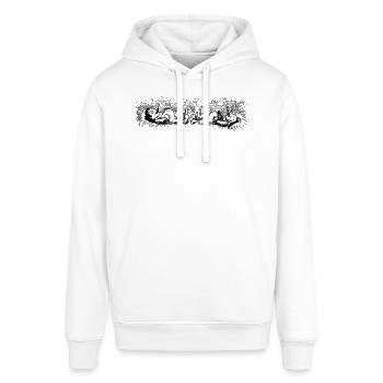 Max und Moritz 2 - Stanley/Stella Unisex Hoodie SOUNDER - Weiß - Vorne - Alina (178cm) & Michal (187cm)
