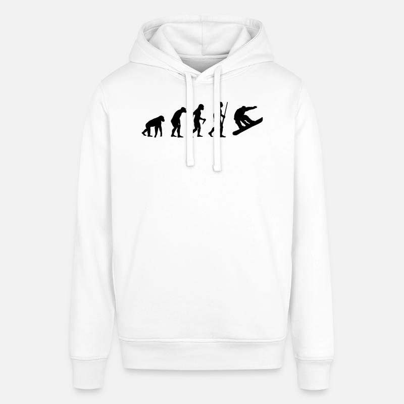 Snowboard Evolution - Stanley/Stella Unisex Hoodie SOUNDER - Weiß
