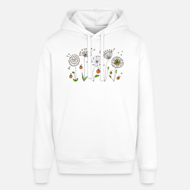 Fleur - Sweat à capuche SOUNDER Stanley/Stella Unisexe - blanc