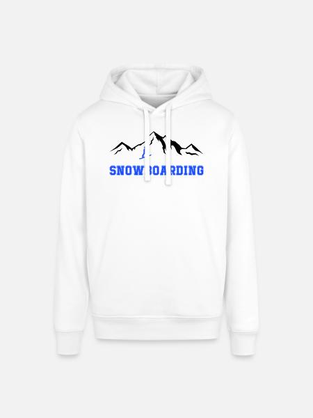 Snowboarding - Stanley/Stella Unisex Hoodie SOUNDER - Weiß