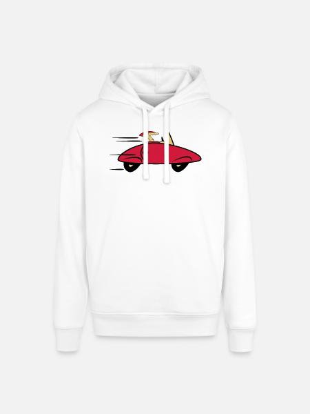 Bil sportsvogne hurtige biler - Stanley/Stella SOUNDER unisex hoodie - hvid