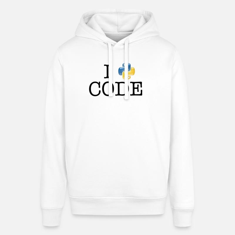 I love code - Python - Stanley/Stella SOUNDER Unisex Hoodie - white