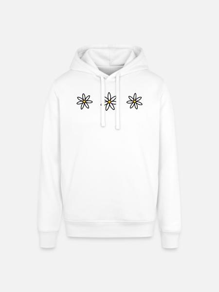 Three daisies - Stanley/Stella SOUNDER Unisex Hoodie - white