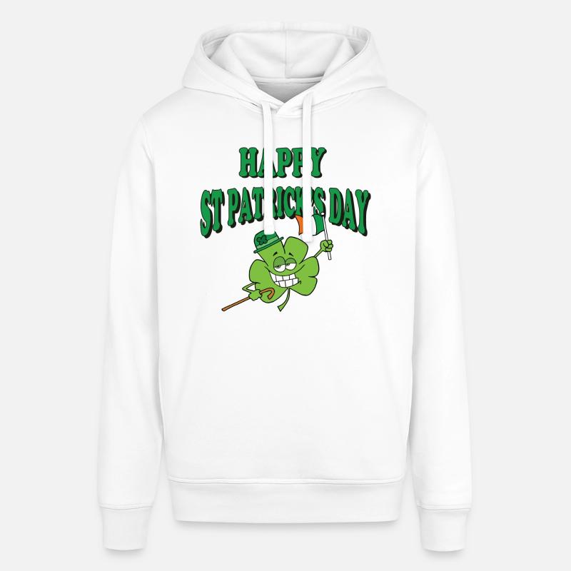 Joyeuse Saint Patrick - Sweat à capuche SOUNDER Stanley/Stella Unisexe - blanc
