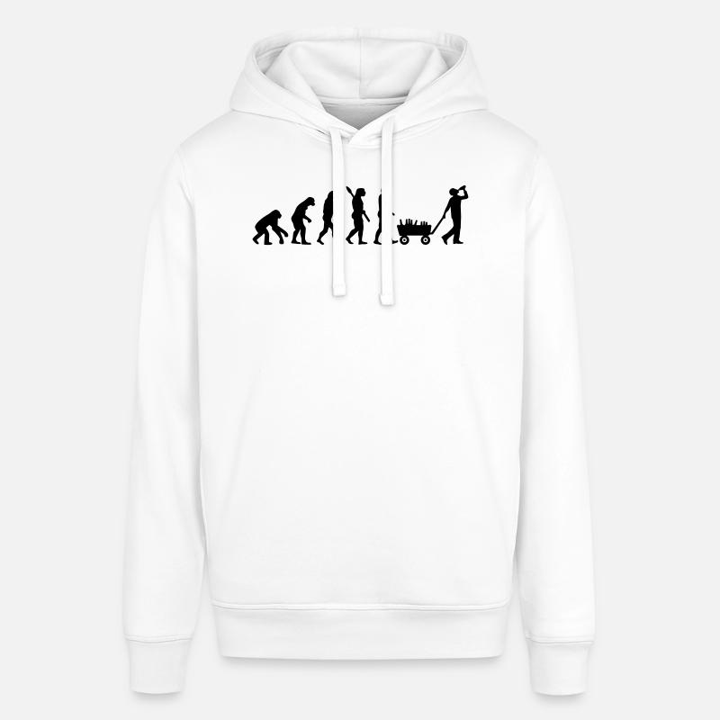 Évolution Alcool - Sweat à capuche SOUNDER Stanley/Stella Unisexe - blanc