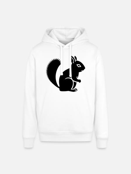 écureuil - Sweat à capuche SOUNDER Stanley/Stella Unisexe - blanc