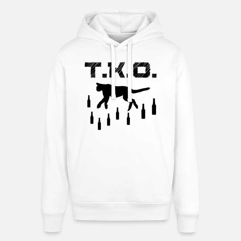 TKO Drunken Wild Cat Évanoui Dans Le Coma De Noircissement - Sweat à capuche SOUNDER Stanley/Stella Unisexe - blanc