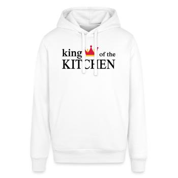 Lustige Kochschürze für Männer - Stanley/Stella Unisex Hoodie SOUNDER - Weiß - Vorne - Alina (178cm) & Michal (187cm)