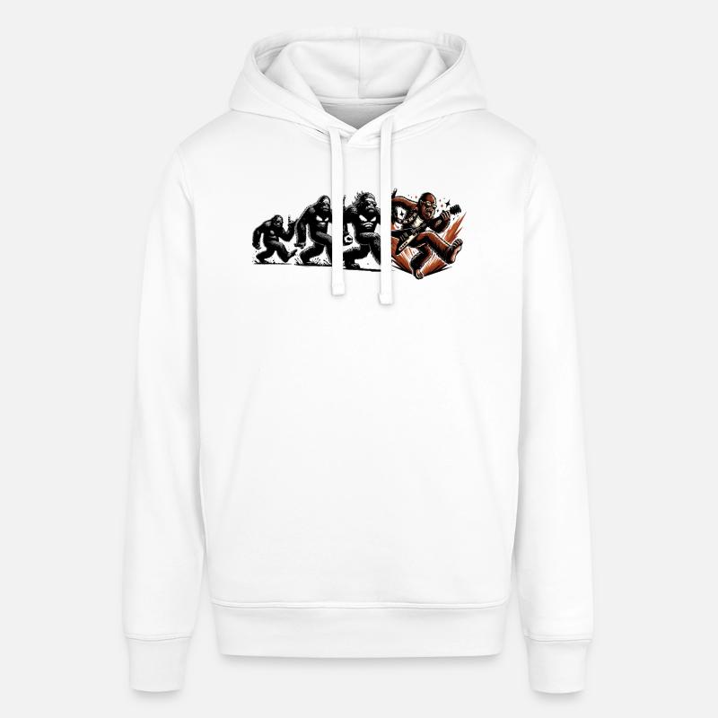 Bigfoot guitariste Evolution Walk - Sweat à capuche SOUNDER Stanley/Stella Unisexe - blanc