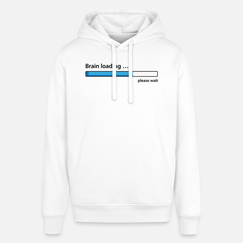 Brain loading please wait - Stanley/Stella SOUNDER Unisex Hoodie - white