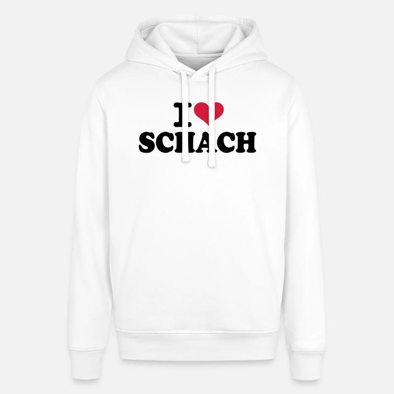 J'aime échecs - Sweat à capuche SOUNDER Stanley/Stella Unisexe - blanc