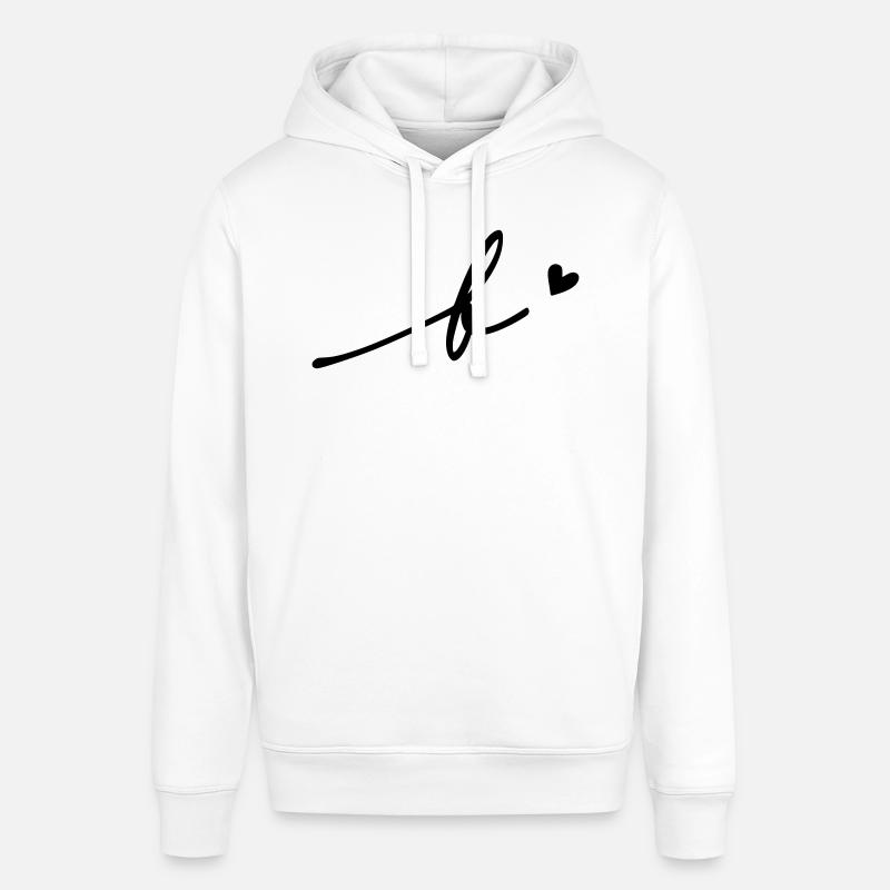 Lettre B Cursive - Sweat à capuche SOUNDER Stanley/Stella Unisexe - blanc